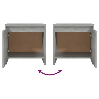 Nachttisch Betongrau 45x34x44,5 cm Holzwerkstoff