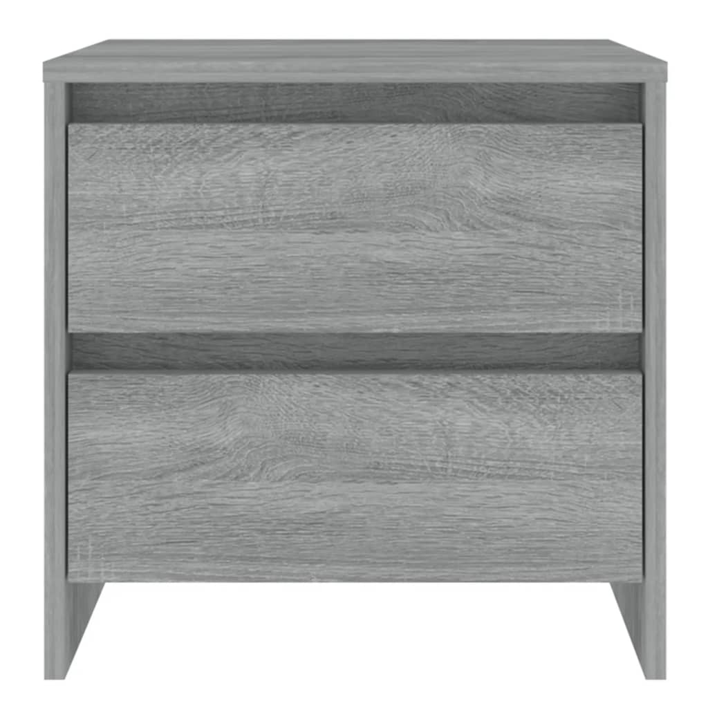 Nachttische 2 Stk. Grau Sonoma 45x34,5x44,5 cm Holzwerkstoff