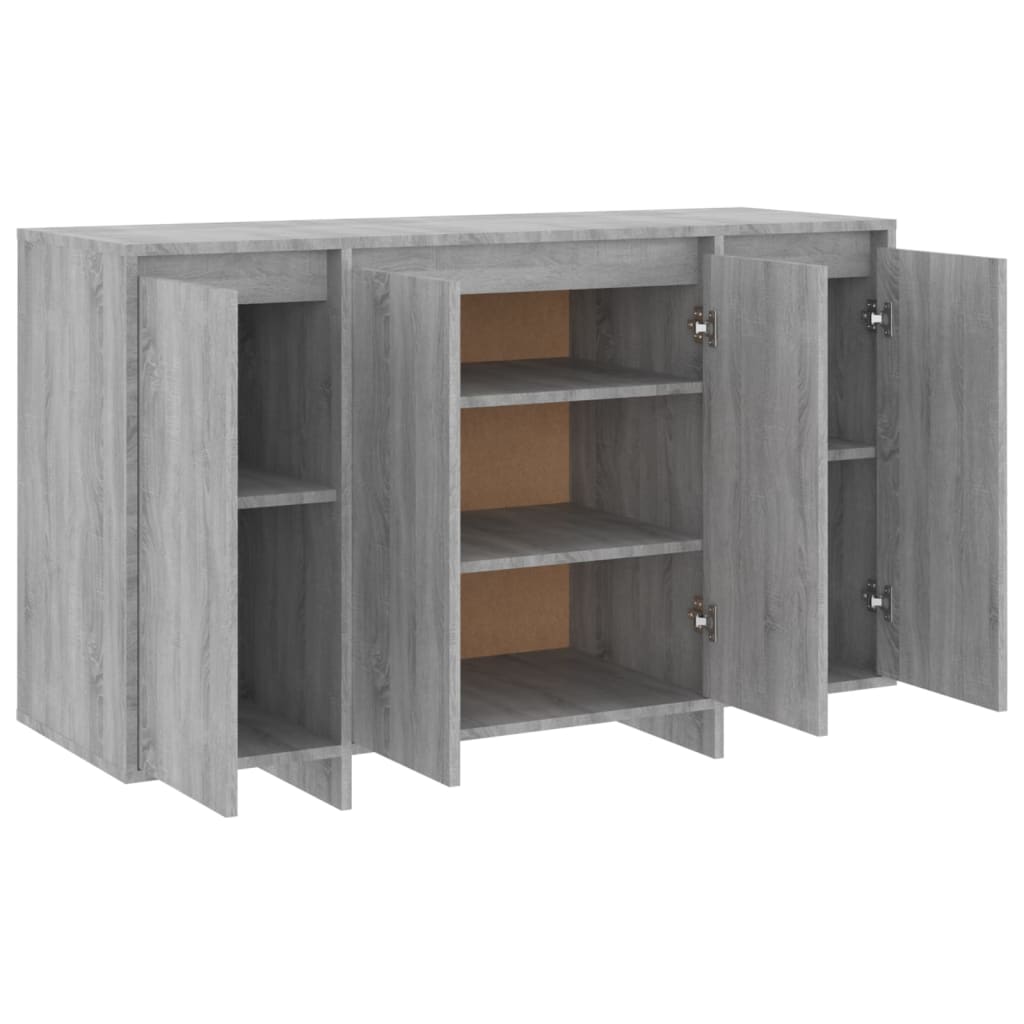 Sideboard Grau Sonoma 120x41x75 cm Holzwerkstoff