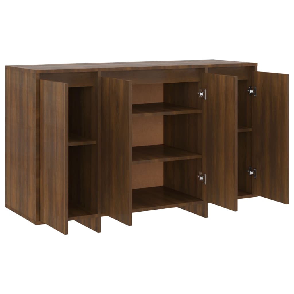 Sideboard Braun Eichen-Optik 120x41x75 cm Holzwerkstoff