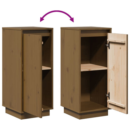 Sideboards 2 Stk. Honigbraun 31,5x34x75 cm Massivholz Kiefer