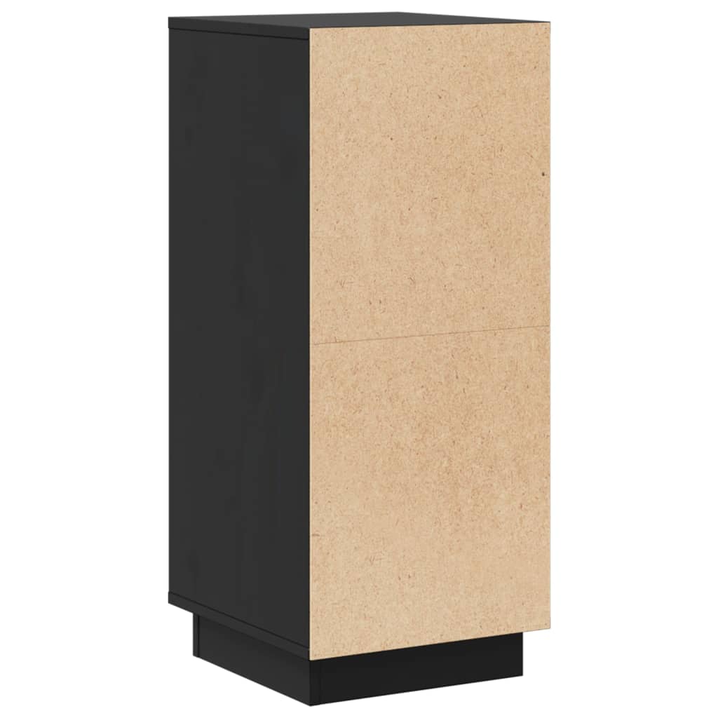 Sideboards 2 Stk. Schwarz 31,5x34x75 cm Massivholz Kiefer