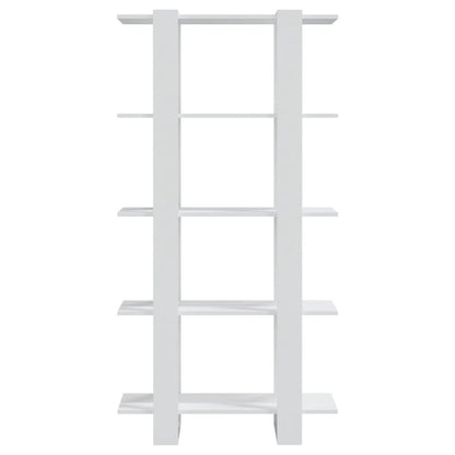 Bücherregal/Raumteiler Weiß 80x30x160 cm Holzwerkstoff