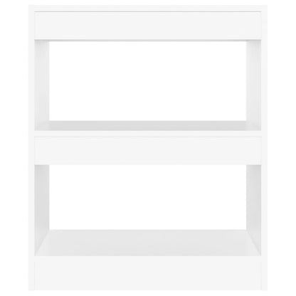 Bücherregal/Raumteiler Weiß 60x30x72 cm