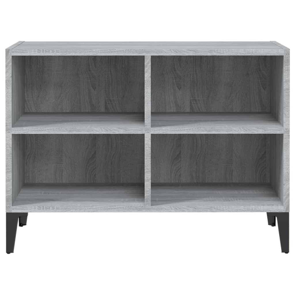 TV-Schrank mit Metallbeinen Grau Sonoma 69,5x30x50 cm