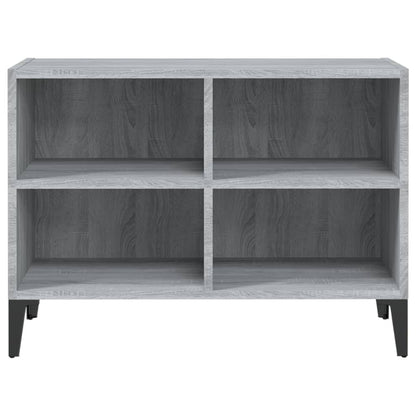 TV-Schrank mit Metallbeinen Grau Sonoma 69,5x30x50 cm