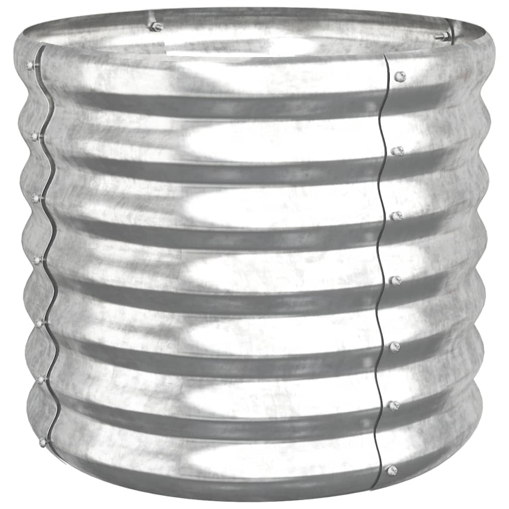 Pflanzkübel Verzinkter Stahl 40x40x36 cm Silber