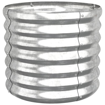 Pflanzkübel Verzinkter Stahl 40x40x36 cm Silber