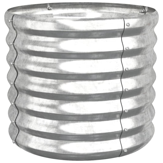 Pflanzkübel Verzinkter Stahl 40x40x36 cm Silber