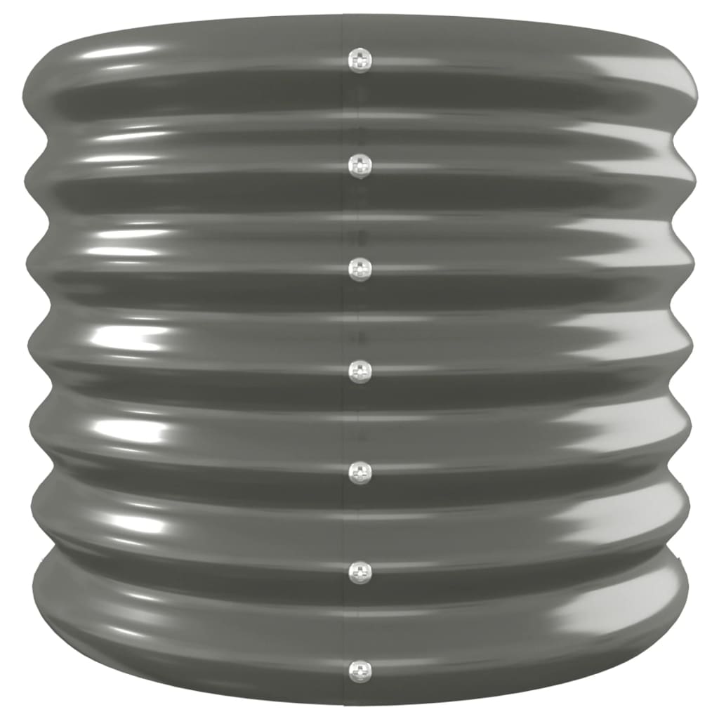 Hochbeet Verzinkter Stahl 332x40x36 cm Grau