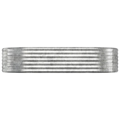 Hochbeet Verzinkter Stahl 175x100x36 cm Silbern