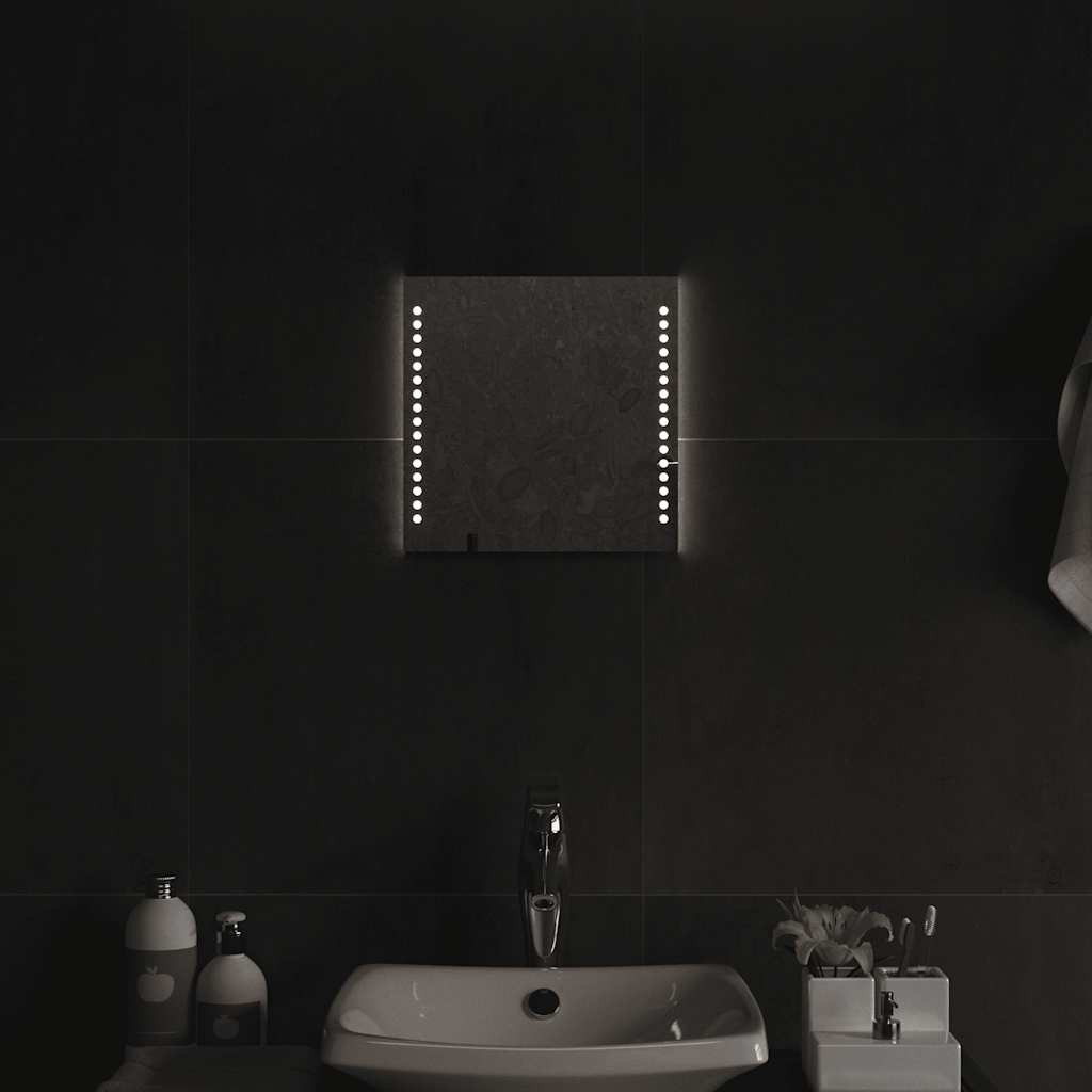 LED-Badspiegel 30x30 cm