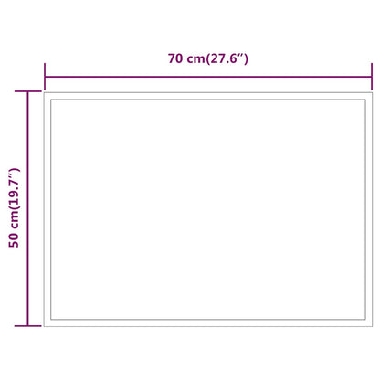 LED-Badspiegel 70x50 cm