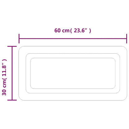 LED-Badspiegel 60x30 cm