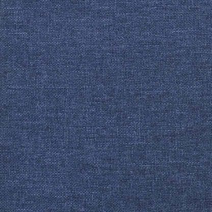 Schaukelsessel mit Hocker Blau Stoff