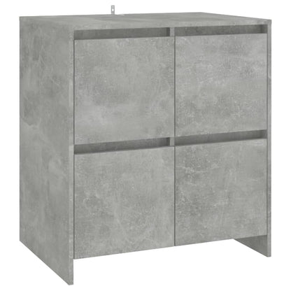 3-tlg. Sideboard Betongrau Holzwerkstoff