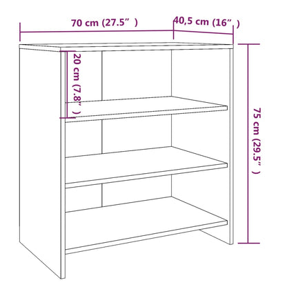 3-tlg. Sideboard Betongrau Holzwerkstoff