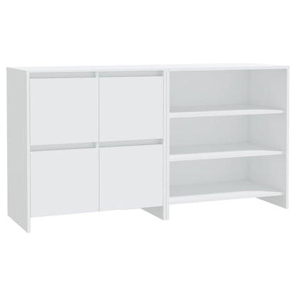 2-tlg. Sideboard Weiß Holzwerkstoff