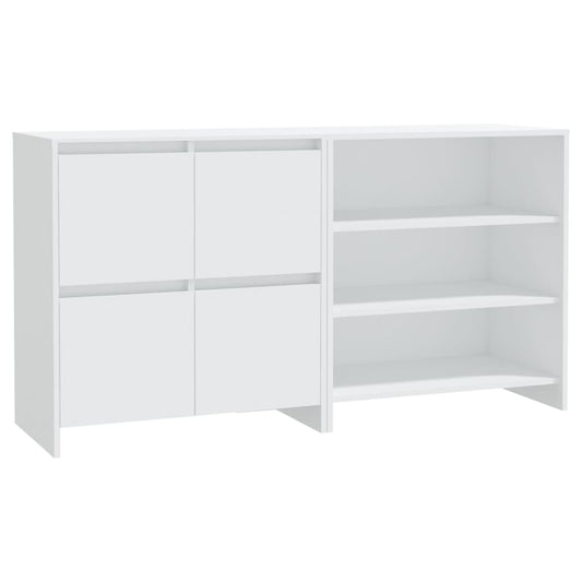 2-tlg. Sideboard Weiß Holzwerkstoff