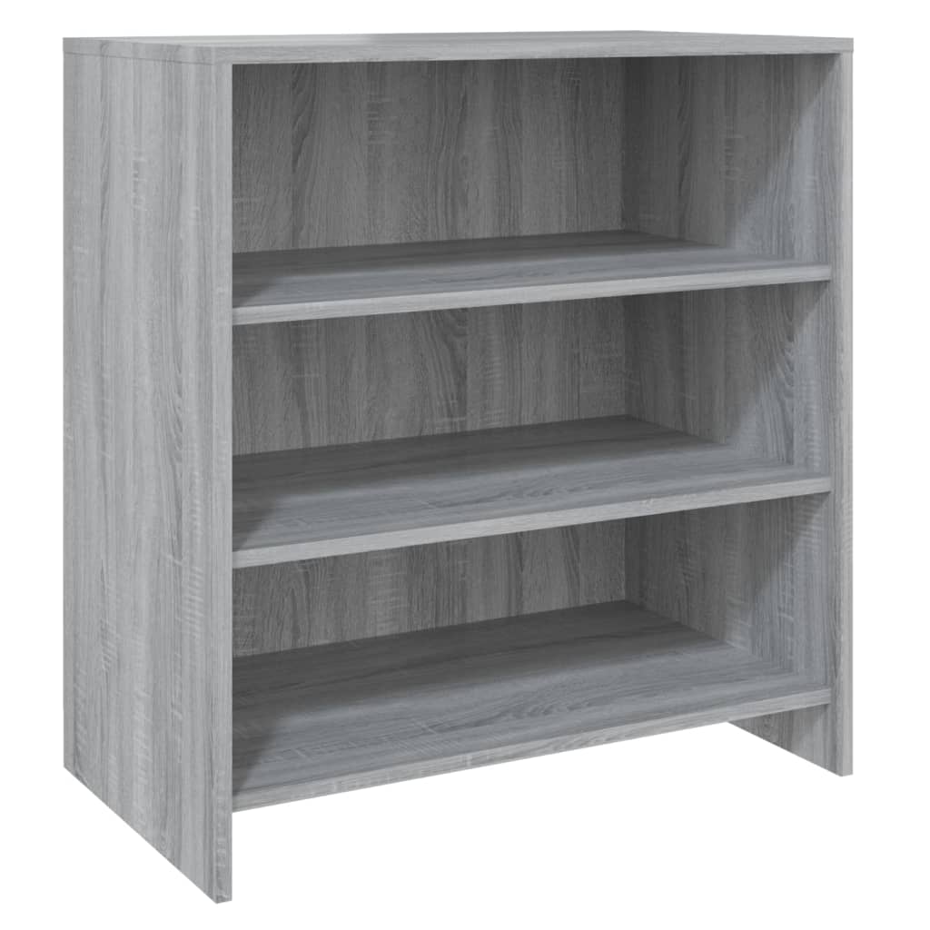 2-tlg. Sideboard Grau Sonoma Holzwerkstoff