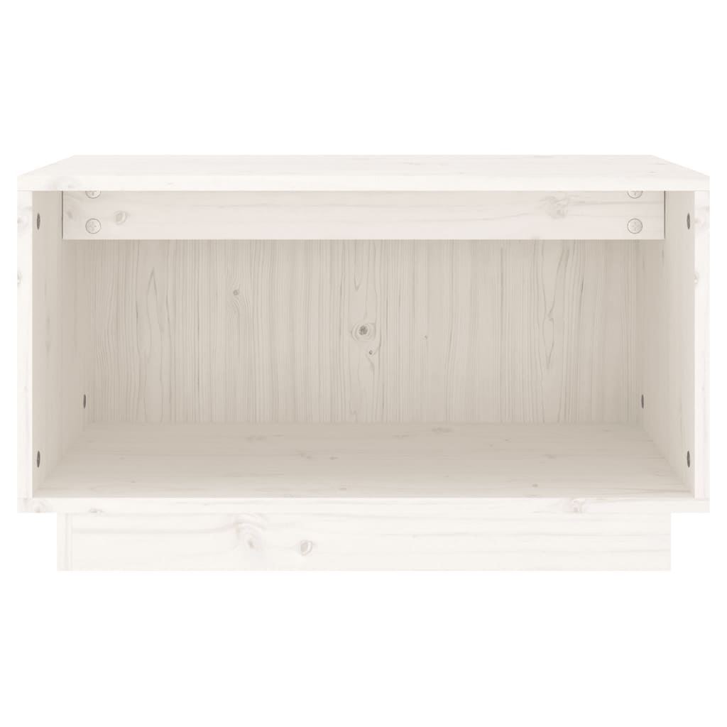 TV-Schrank Weiß 60x35x35 cm Massivholz Kiefer