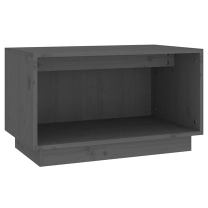 TV-Schrank Grau 60x35x35 cm Massivholz Kiefer