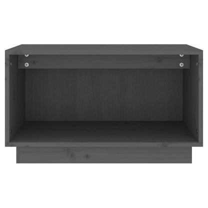TV-Schrank Grau 60x35x35 cm Massivholz Kiefer