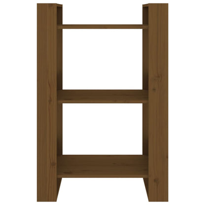 Bücherregal/Raumteiler Honigbraun 60x35x91 cm Massivholz