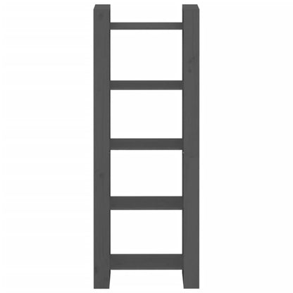 Bücherregal/Raumteiler Grau 60x35x160 cm Massivholz