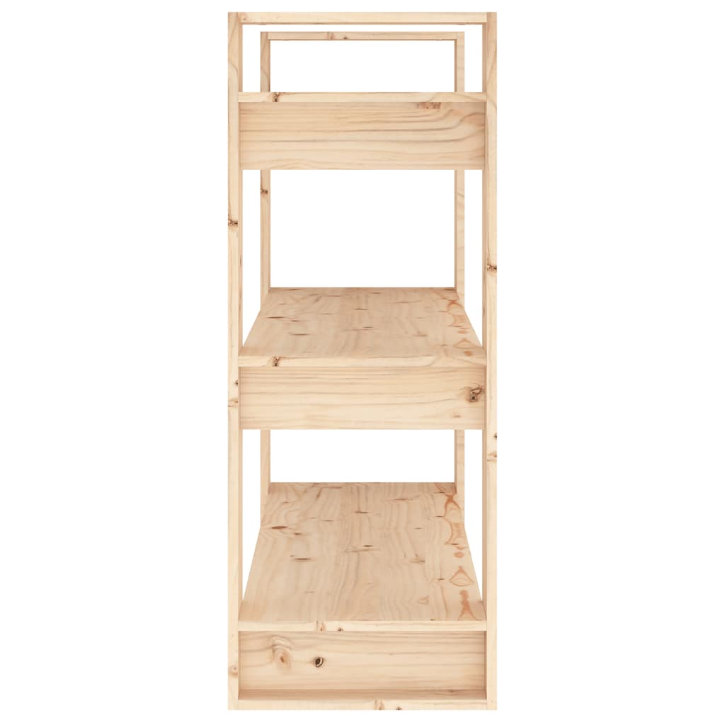 Bücherregal/Raumteiler 80 x 35 x 91 cm Massivholz Kiefer