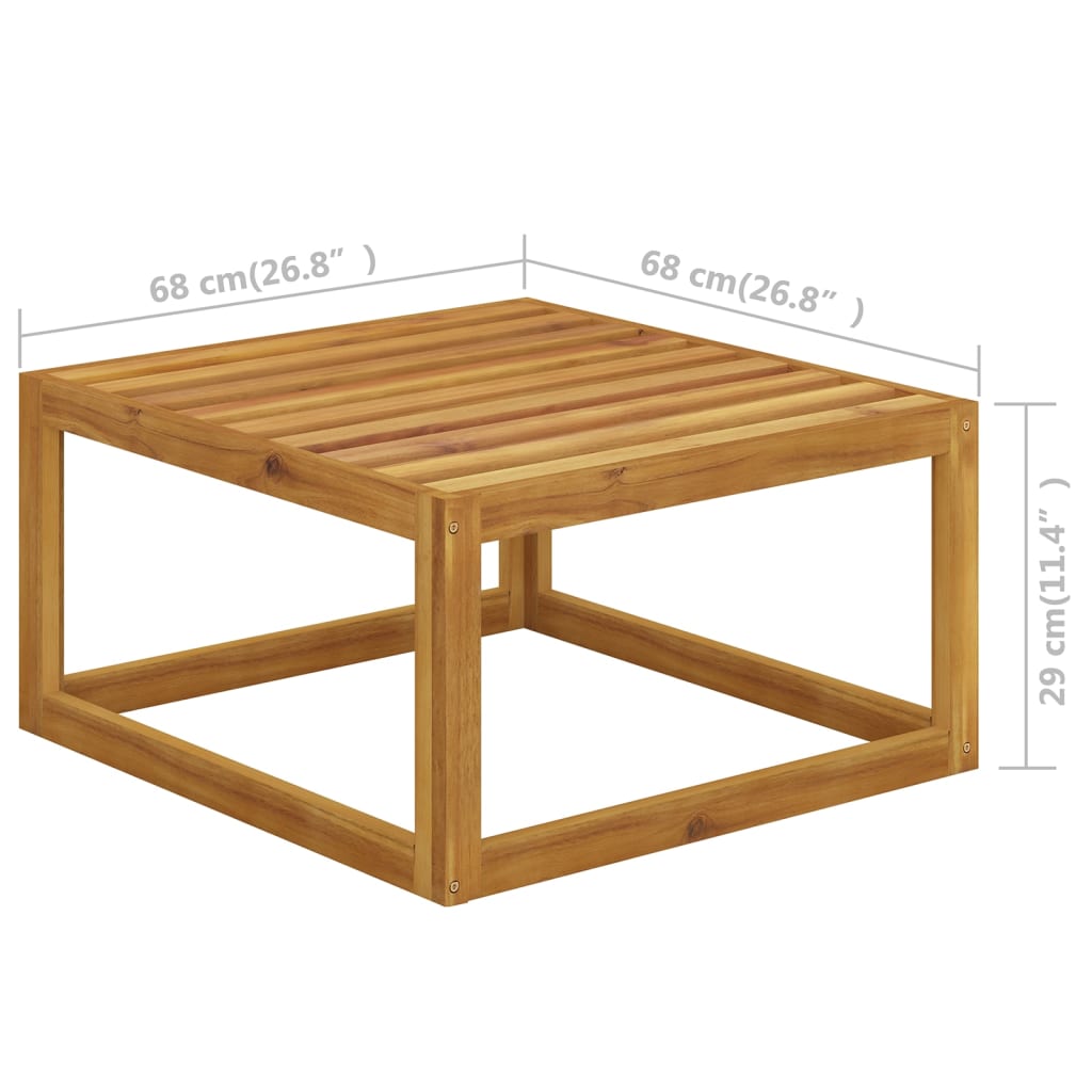 6-tlg. Garten-Lounge-Set mit Kissen Massivholz Akazie