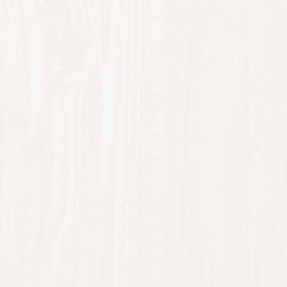 Nachttisch Weiß 40x35x61,5 cm Massivholz Kiefer