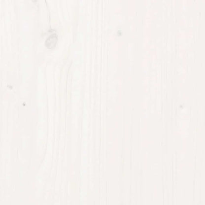 Nachttische 2 Stk. Weiß 40x35x61,5 cm Massivholz Kiefer