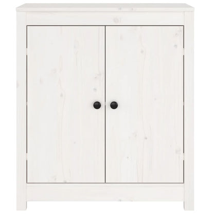 Sideboard Weiß 70x35x80 cm Massivholz Kiefer