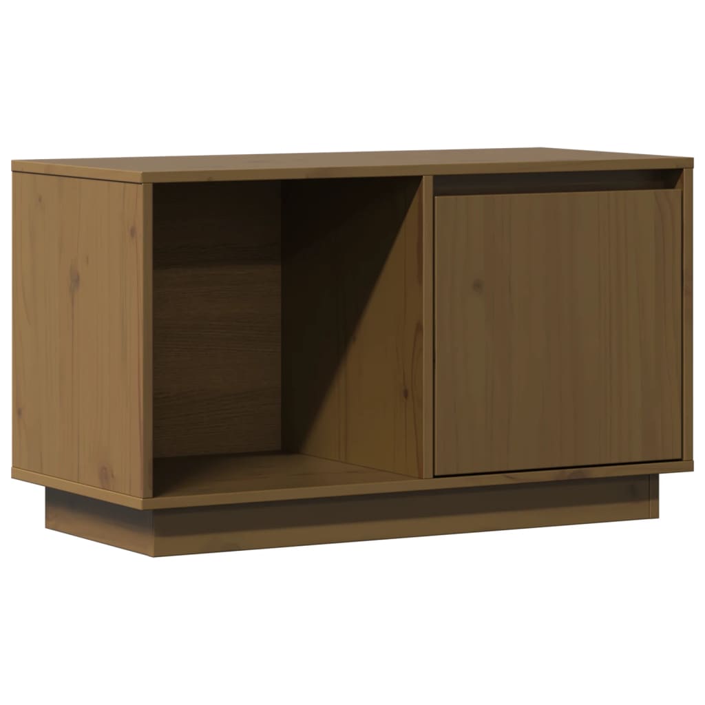 TV-Schrank Honigbraun 74x35x44 cm Massivholz Kiefer