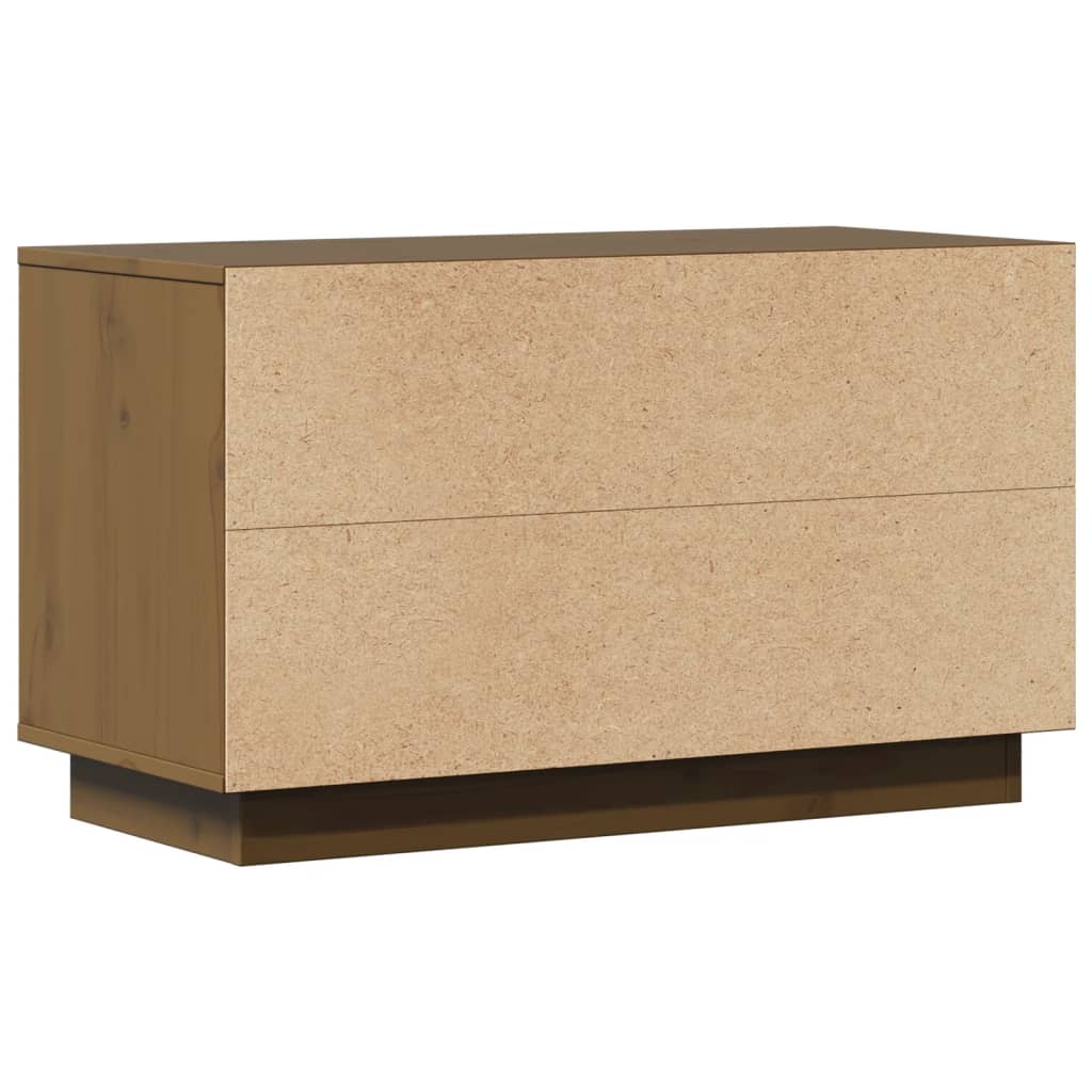 TV-Schrank Honigbraun 74x35x44 cm Massivholz Kiefer