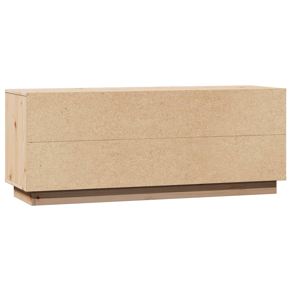 TV-Schrank 110,5x35x44 cm Massivholz Kiefer