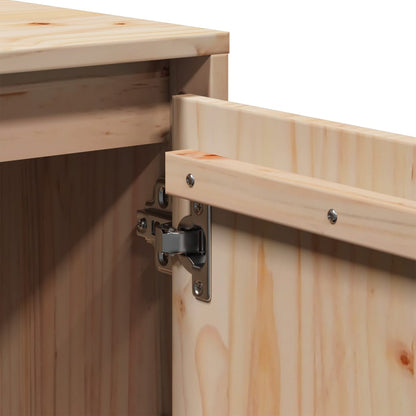 TV-Schrank 110,5x35x44 cm Massivholz Kiefer