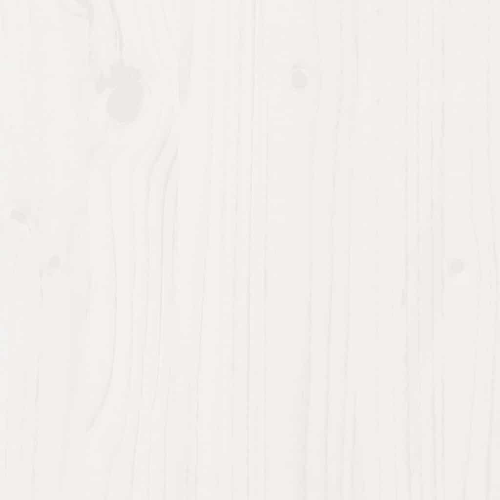 TV-Schrank Weiß 110,5x35x44 cm Massivholz Kiefer