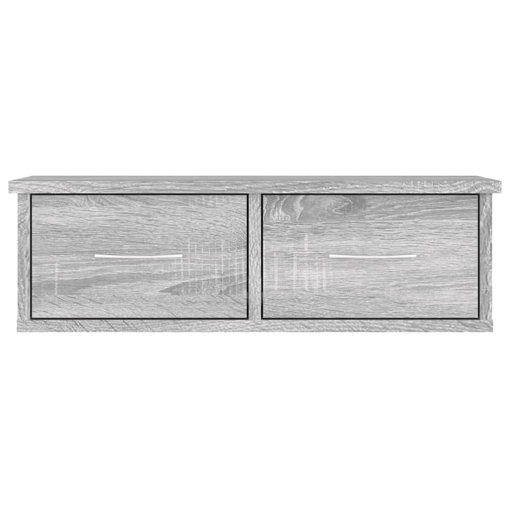 Wandschrank Grau Sonoma 60x26x18,5 cm Holzwerkstoff