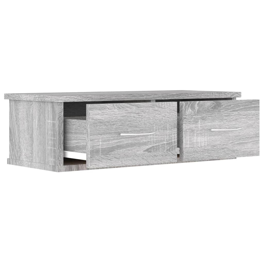 Wandschrank Grau Sonoma 60x26x18,5 cm Holzwerkstoff