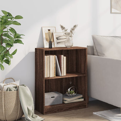 Bücherregal Braun Eichen-Optik 60x24x76 cm Holzwerkstoff
