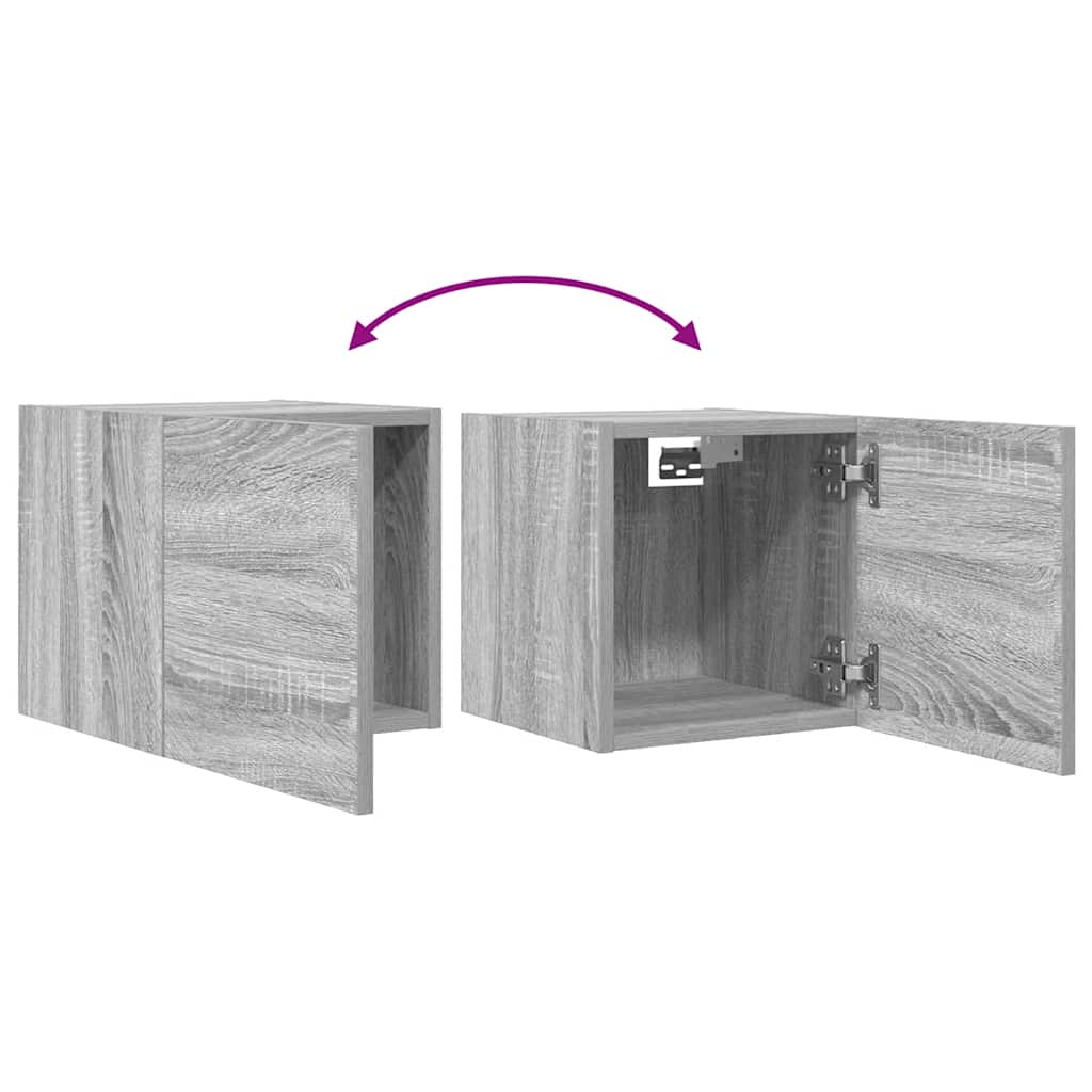 TV-Wandschrank Grau Sonoma 30,5x30x30 cm