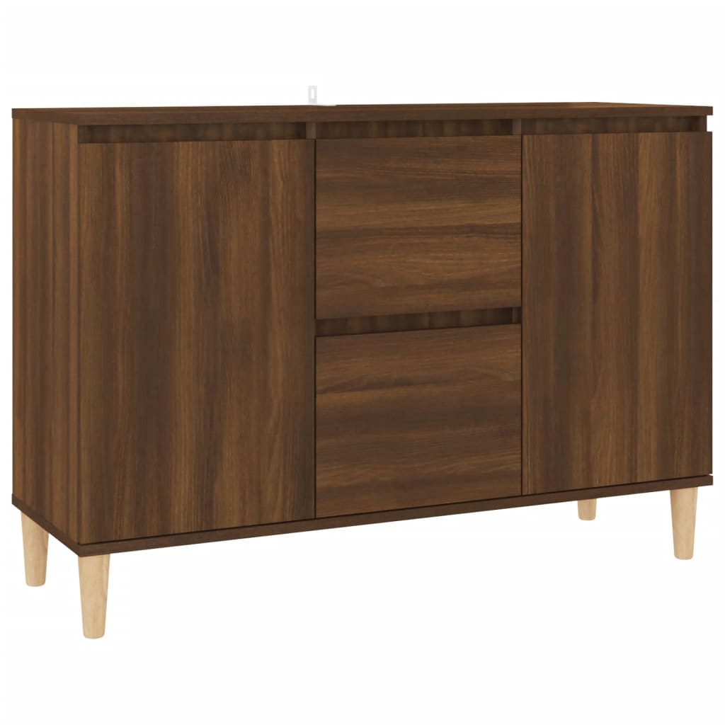 Sideboard Braun Eiche 101x35x70 cm Holzwerkstoff