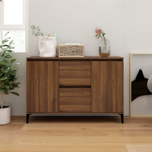 Sideboard Braun Eichen-Optik 104x35x70 cm Holzwerkstoff