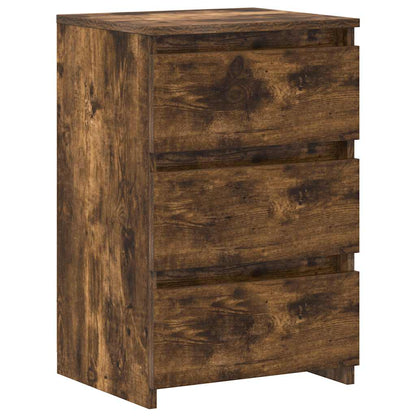 Nachttische 2 Stk. Räuchereiche 40x35x62,5 cm Holzwerkstoff