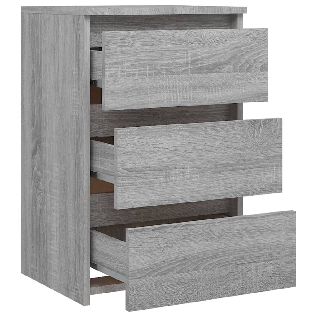 Nachttisch Grau Sonoma 40x35x62,5 cm Holzwerkstoff