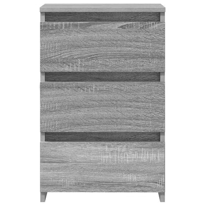 Nachttische 2 Stk. Grau Sonoma 40x35x62,5 cm Holzwerkstoff