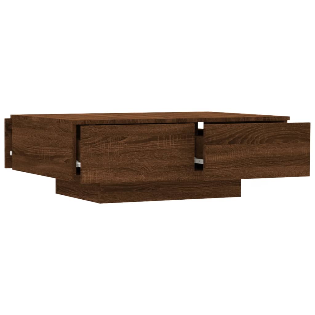 Couchtisch Braun Eichen-Optik 90x60x31 cm Holzwerkstoff