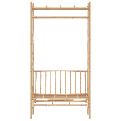 Gartenbank mit Pergola 116 cm Bambus